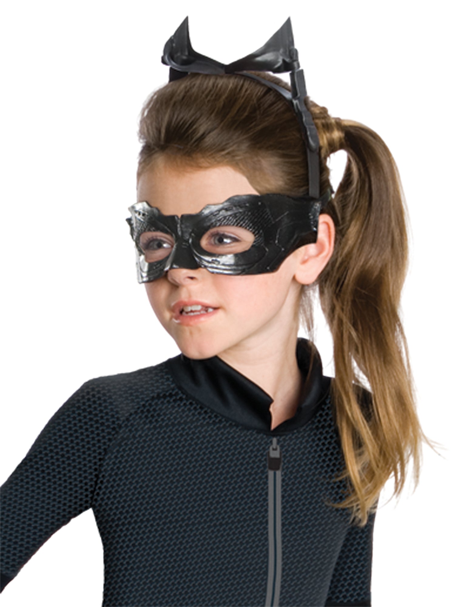 Rubies Catwoman Kostüm für Damen mit Overall und Zubehör – Detailansicht