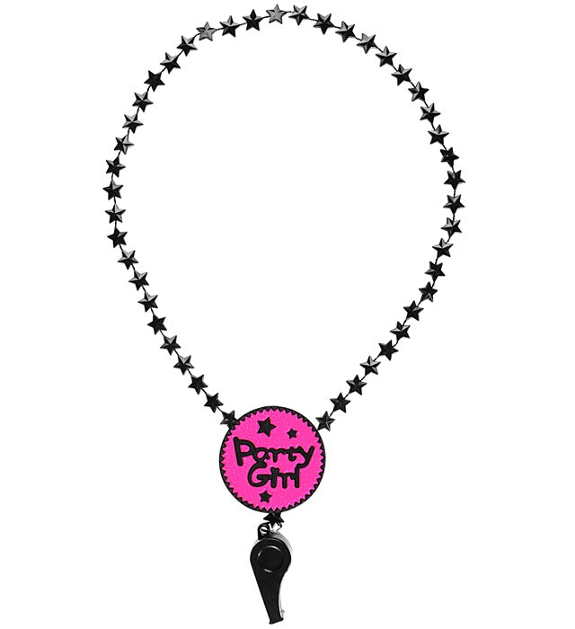 Party Girl Trillerpfeife in bunten Farben als Fasnachts-Accessoire