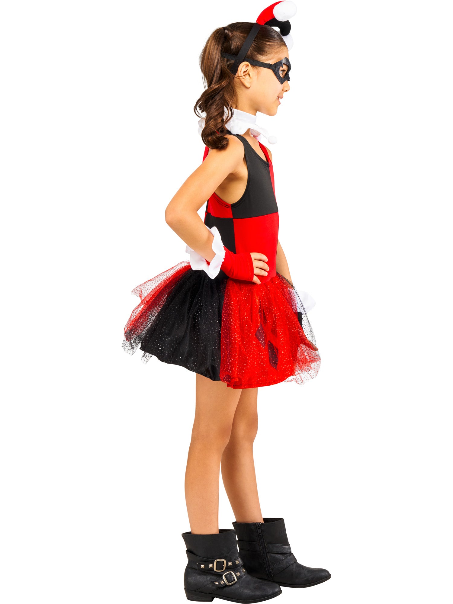 Rubies Harley Quinn Tutu-Kinderkostüm für Mädchen – Seitenansicht