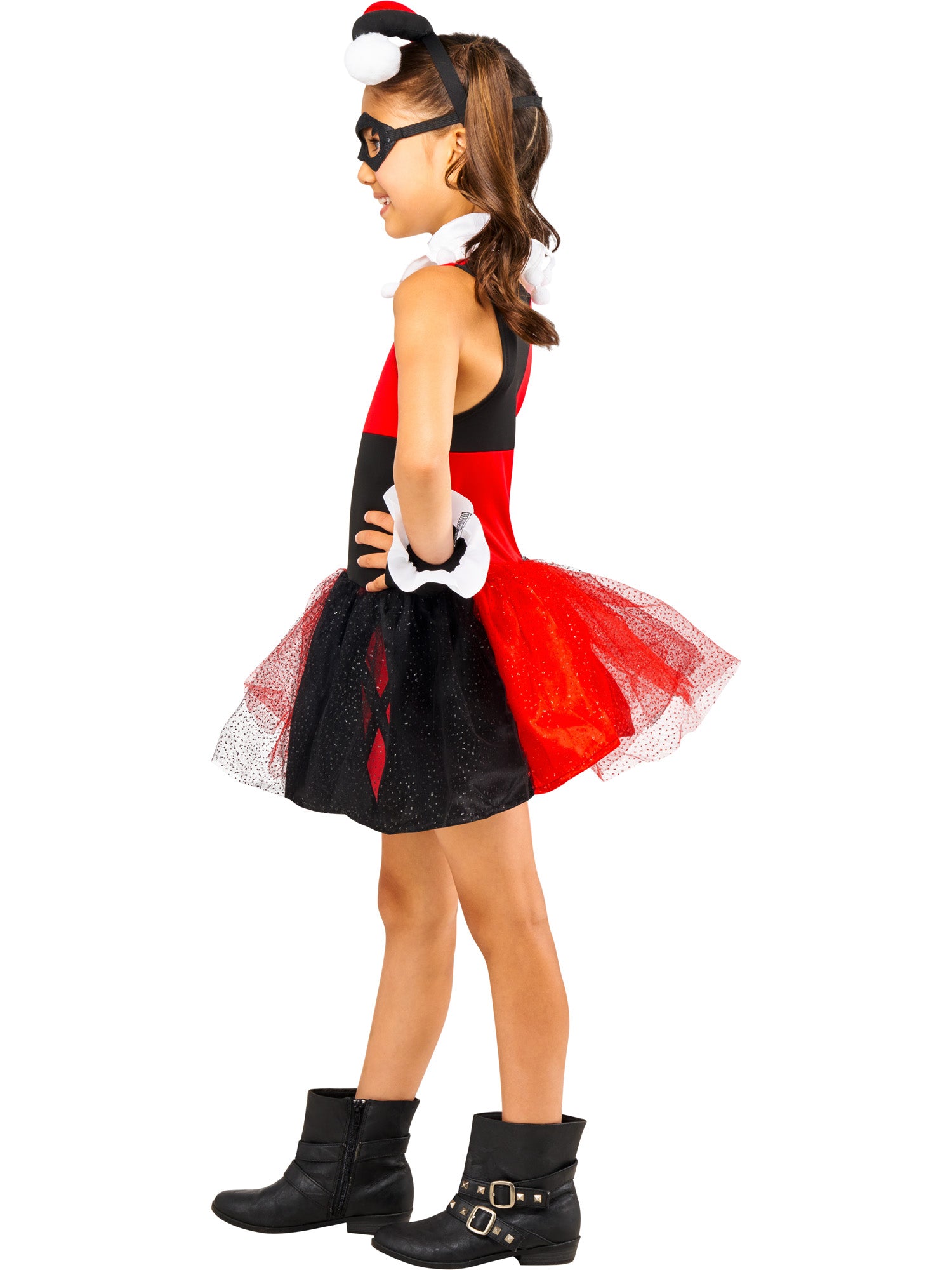 Rubies Harley Quinn Tutu-Kinderkostüm für Mädchen – Rückansicht