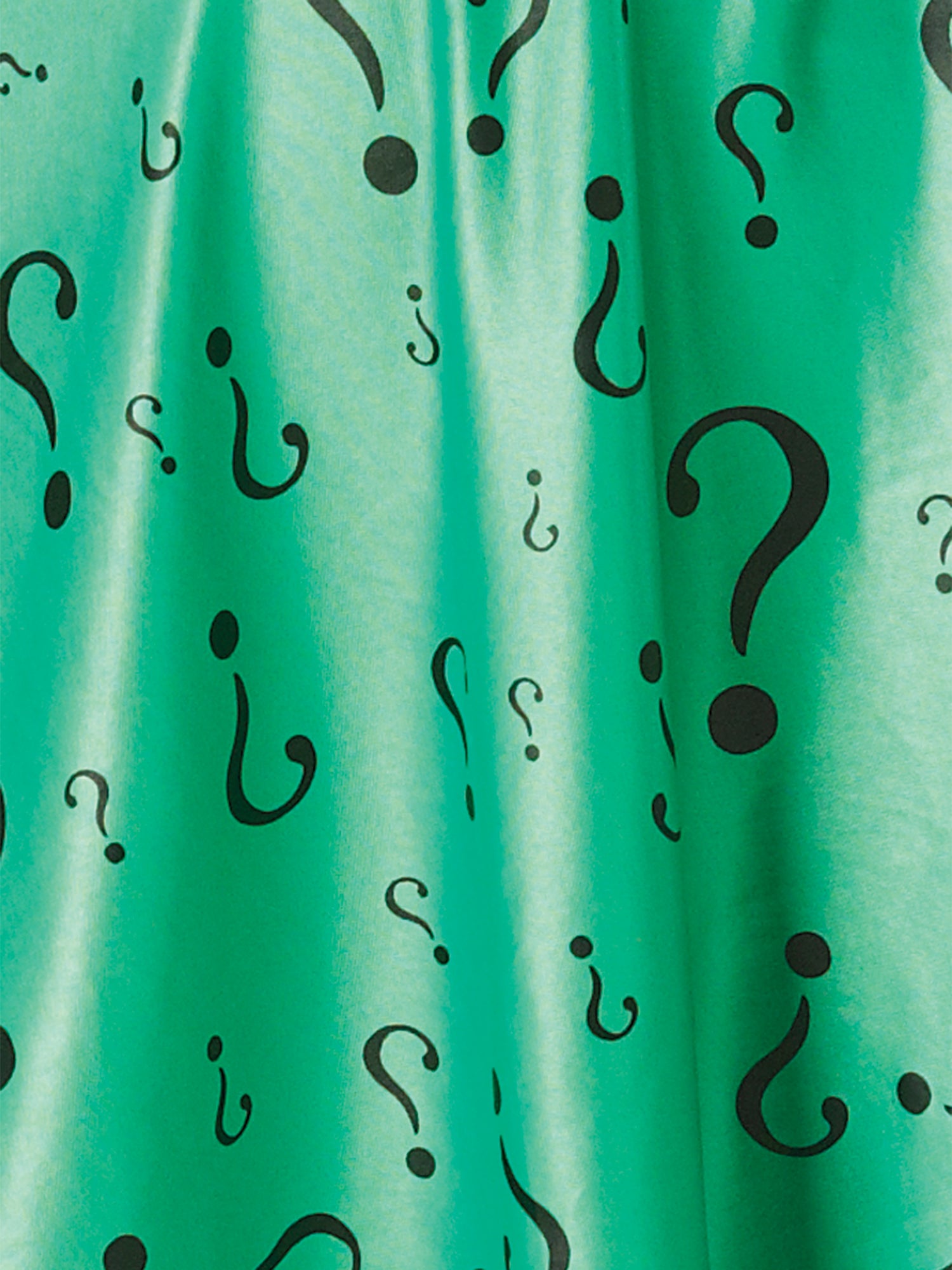 Rubies The Riddler Damenkostüm für Erwachsene mit Kleid, Gürtel, Augenmaske und Bowler-Hut – Detailansicht