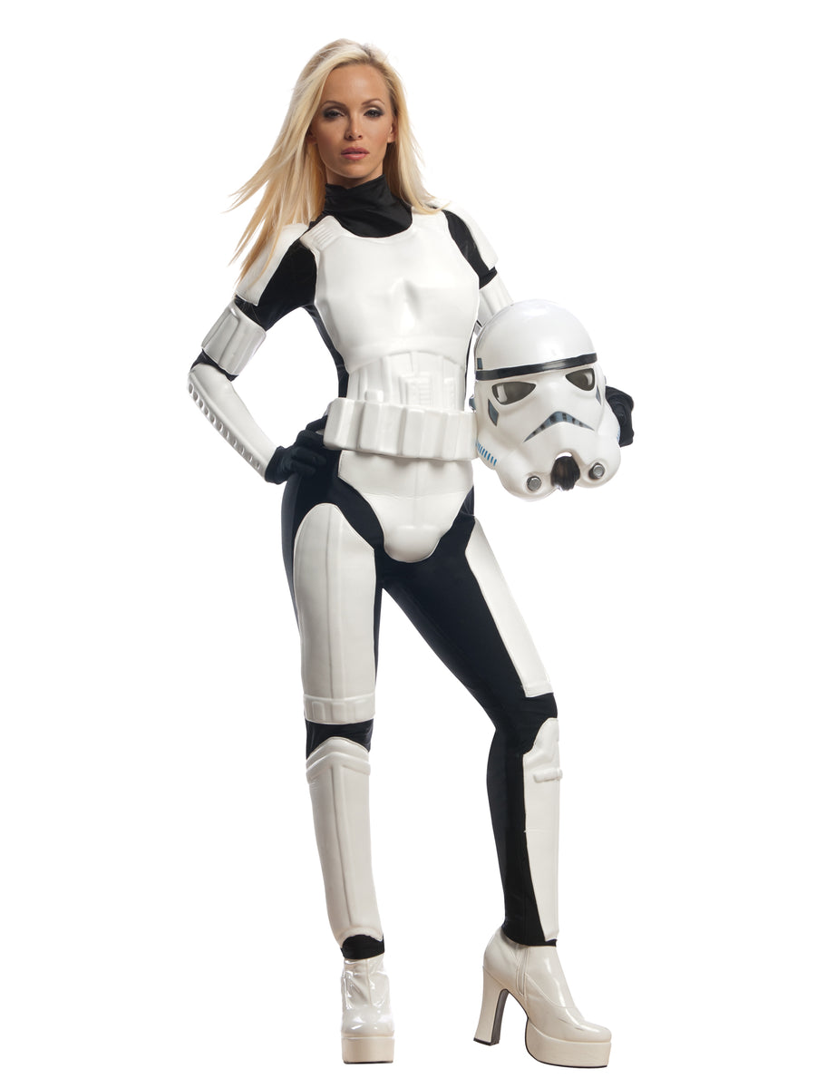 Rubies Star-Wars-Stormtrooper-Kostüm für Damen mit Overall, Maske und Gürtel