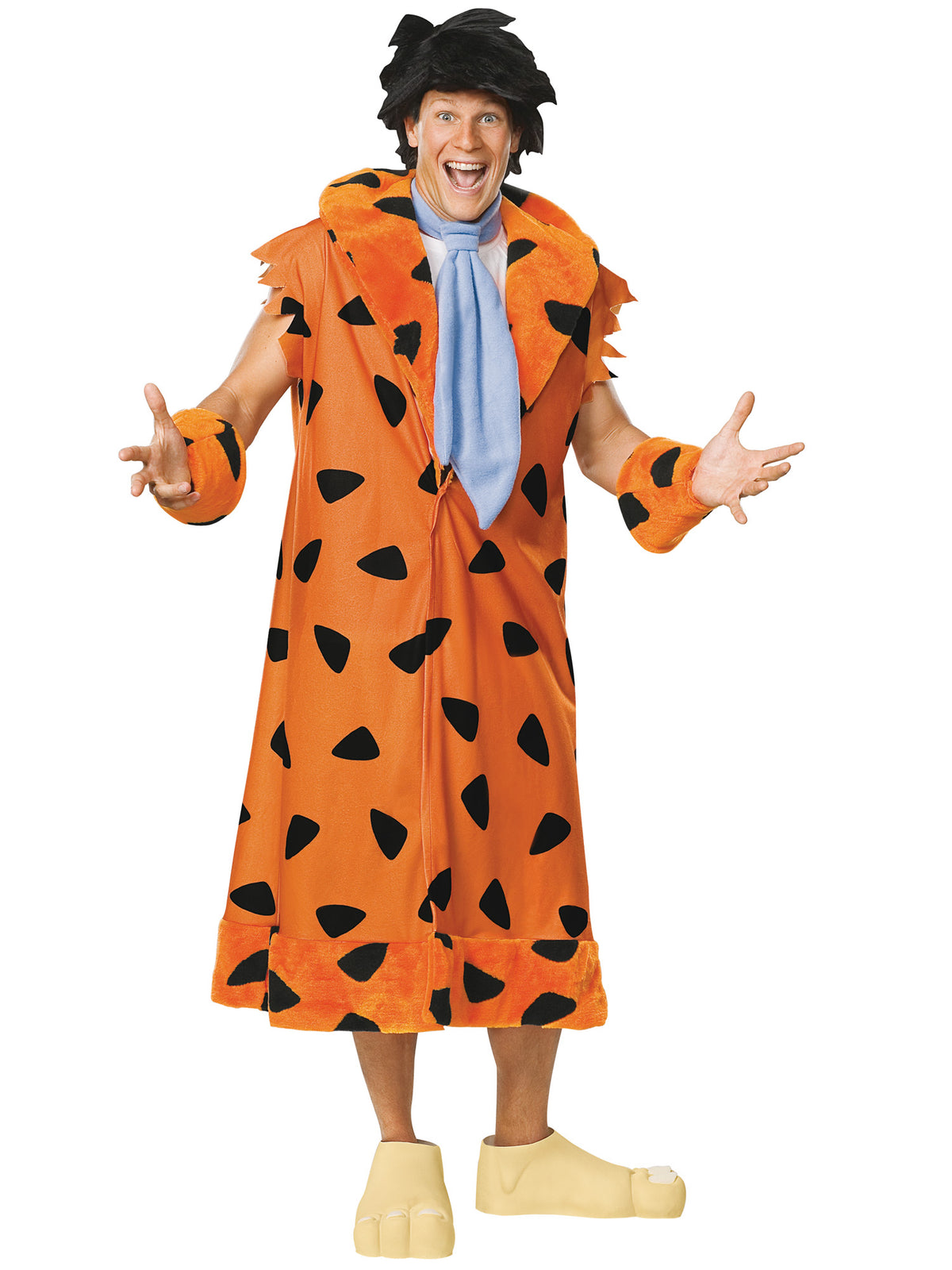 Rubies Flintstones Fred Flintstone Deluxe Kostüm für Herren mit Perücke – Produktansicht