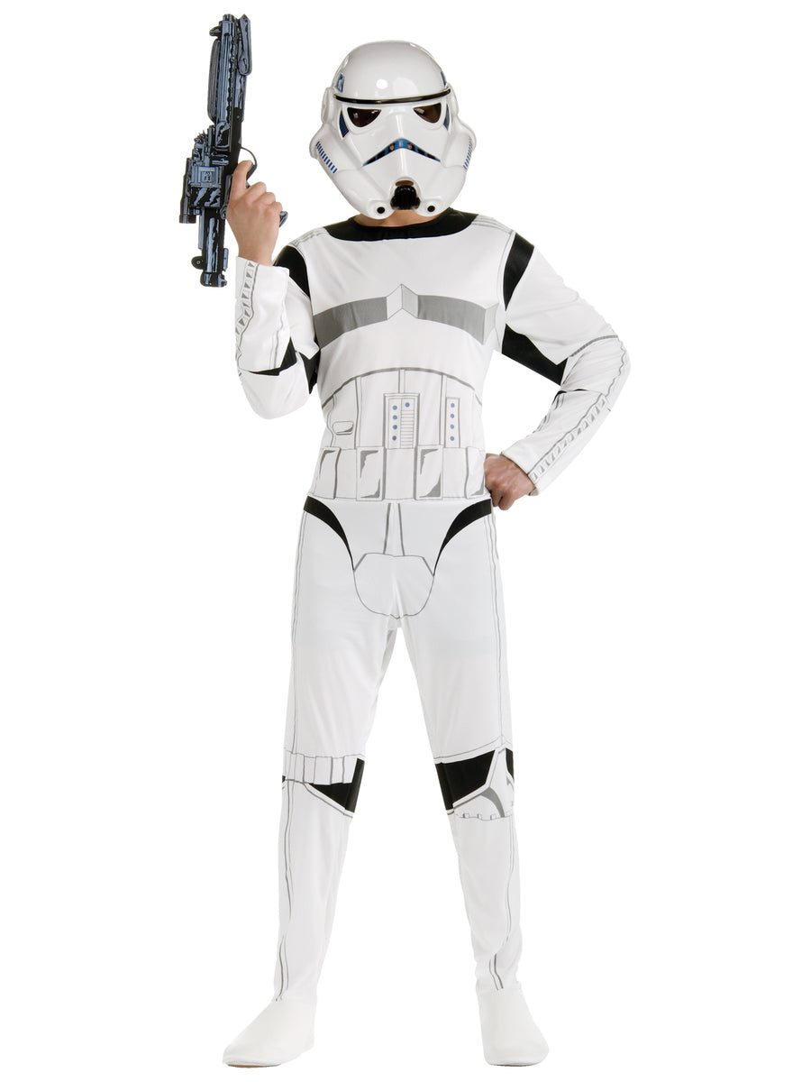 Rubies Stormtrooper Kostüm für Erwachsene mit Overall und Maske