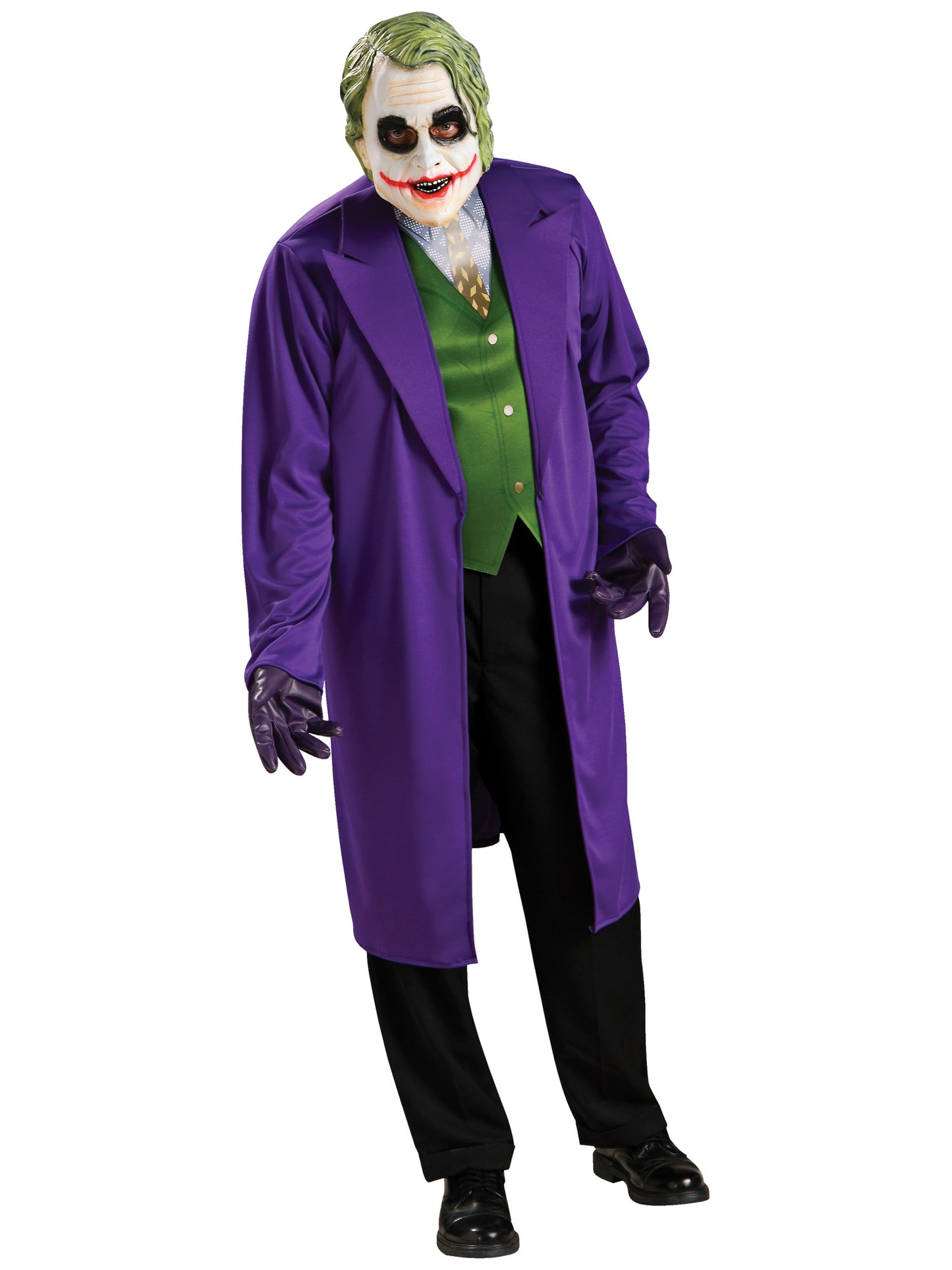 Rubies Joker Kostüm für Damen mit Jacke, aufgedrucktem Hemd und Maske – Produktansicht