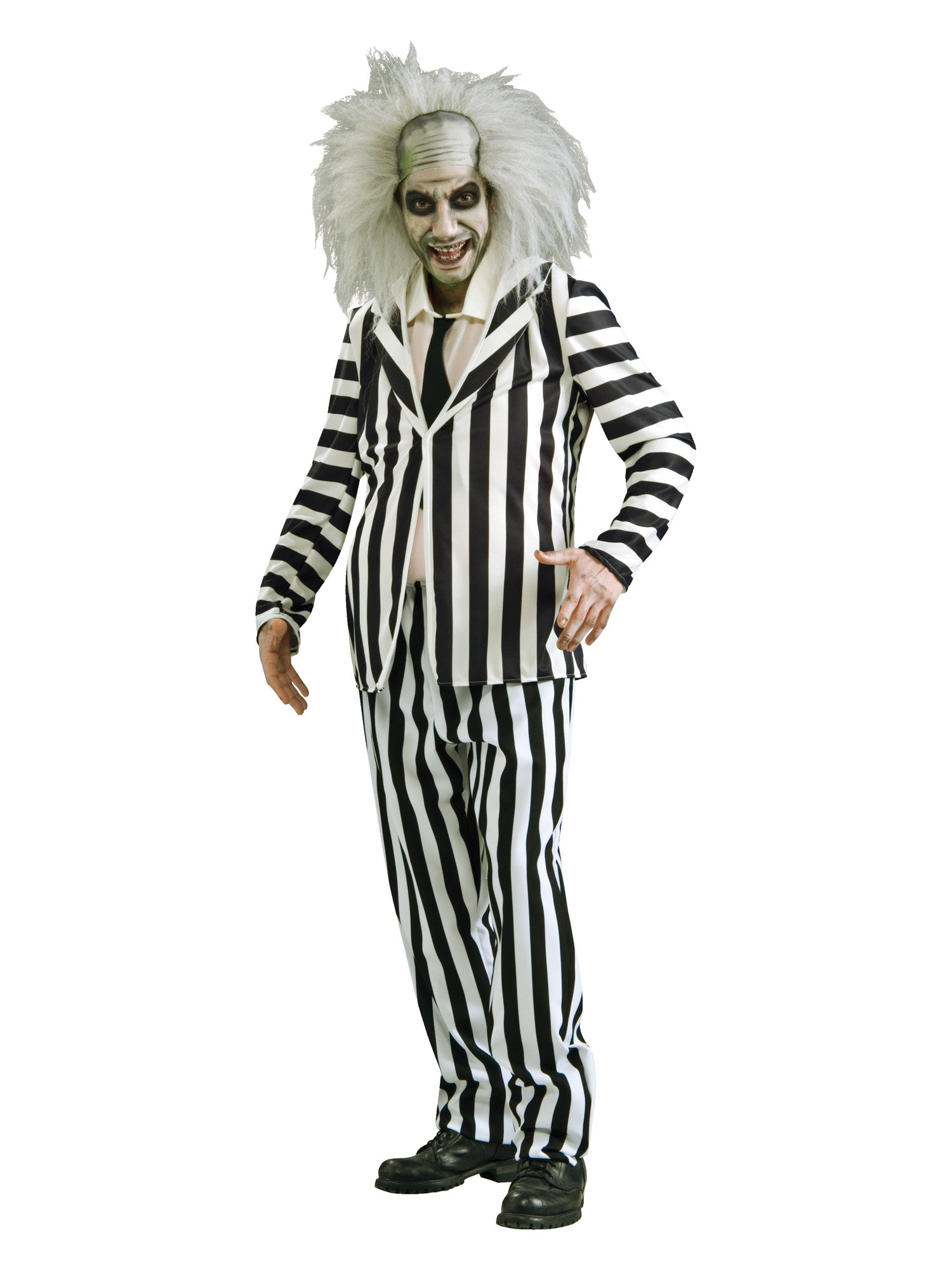 Rubies Beetlejuice Kostüm für Herren mit Jacke, Hose und Dickie