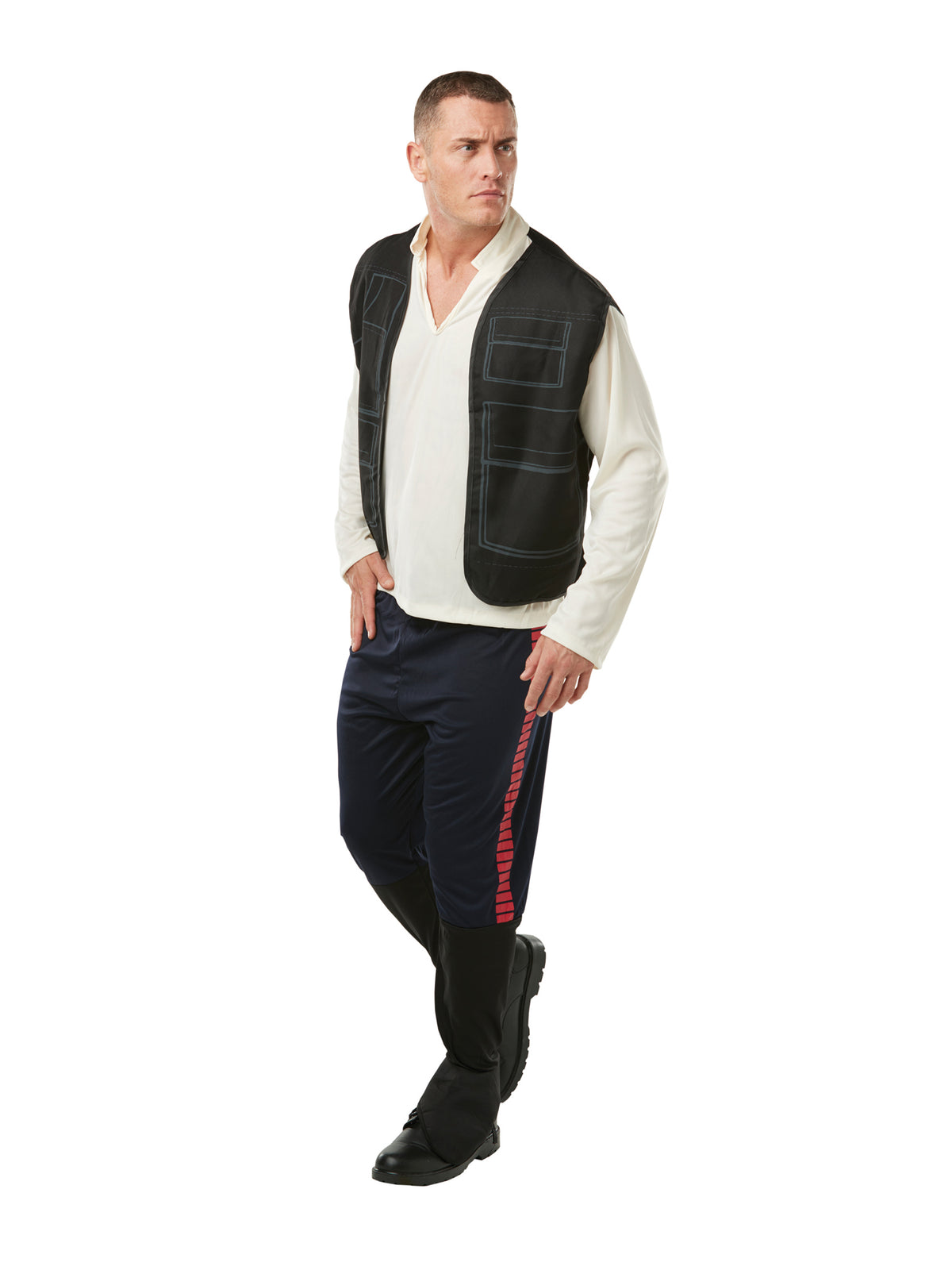 Rubies Han Solo Kostüm für Herren in XL mit Tunika und Hose – Detailansicht