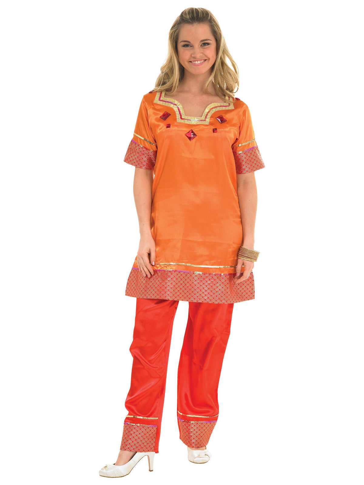 Rubies B/WOOD LADY OR. TUNIC SET Kostüm für Erwachsene für Damen