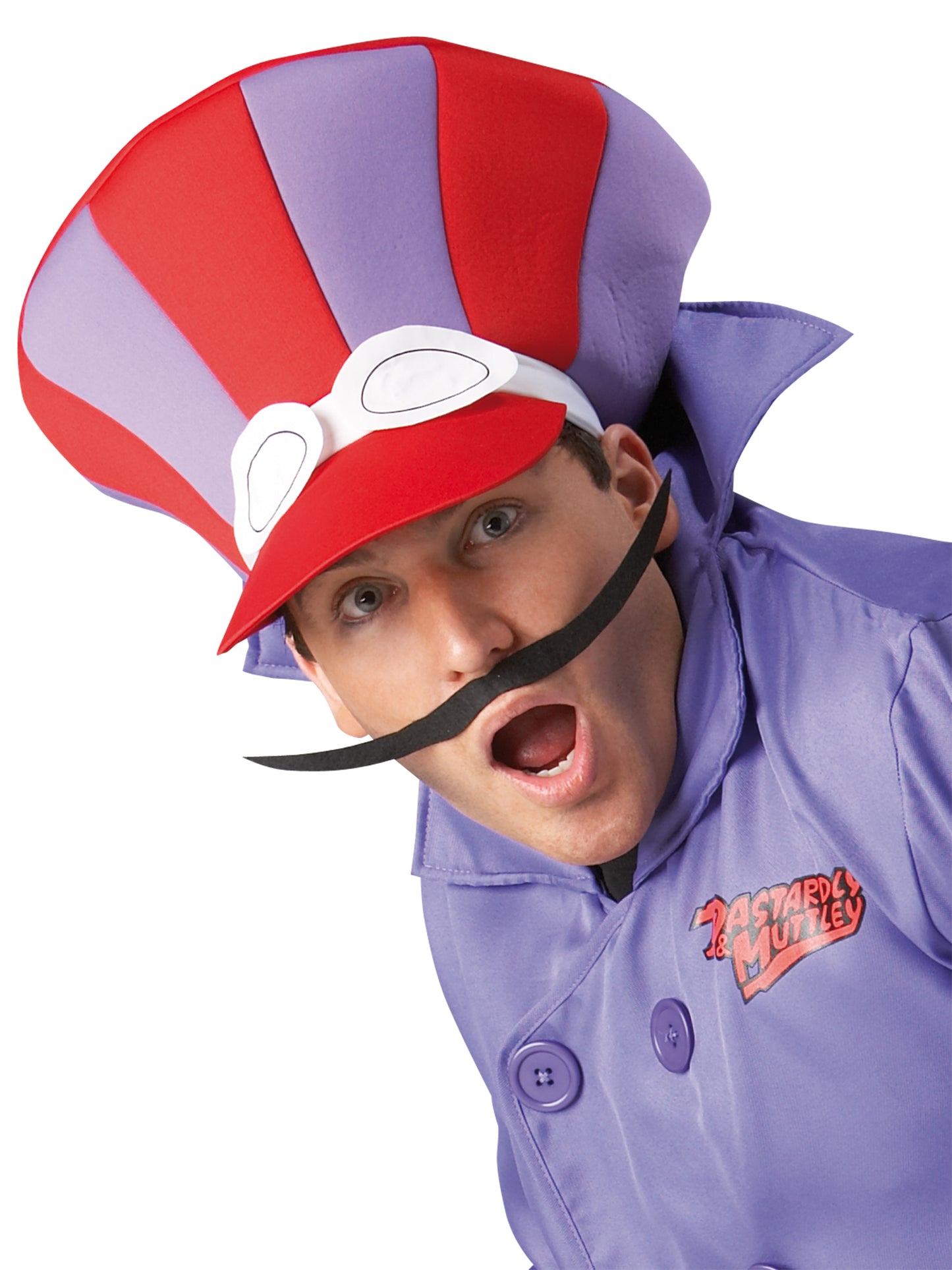 Rubies Dick Dastardly Kostüm für Herren aus Wacky Races – Detailansicht