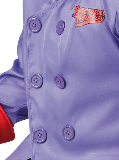 Rubies Dick Dastardly Kostüm für Herren aus Wacky Races mit Mantel und Hut – Seitenansicht