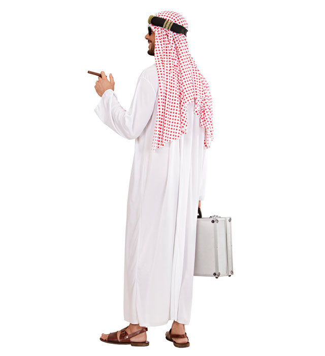 Arabischer Scheich Kostüm mit Tunika und Kopfbedeckung für Fasnacht und Karneval
