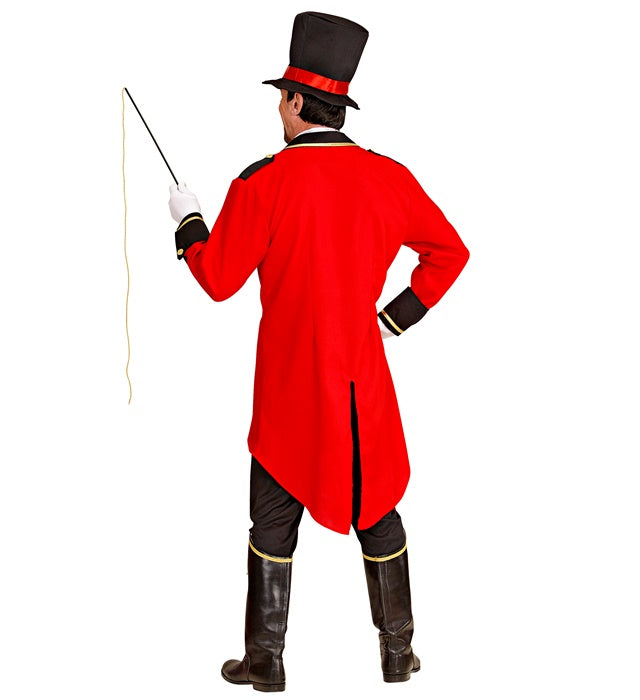 Tierbändiger Kostüm mit Jacke, Weste, Hemd, Hose, Hut und Peitsche für Fasnacht