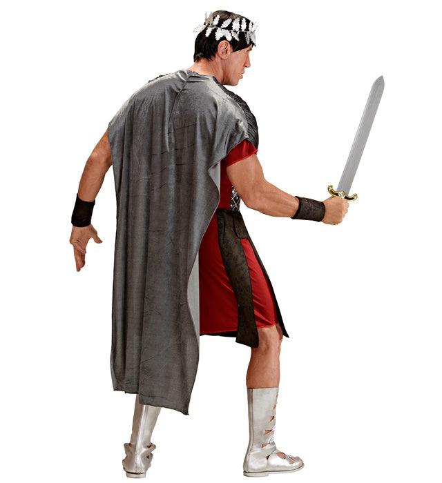 Römischer Kaiser Kostüm mit Tunika, Umhang, Loorbeerkranz und Armbändern