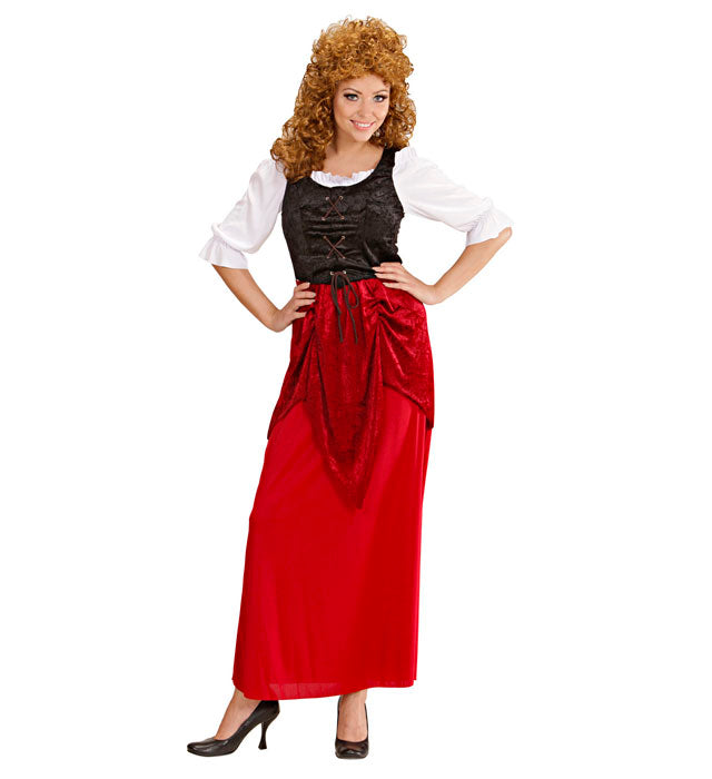 GASTWIRTIN Kostümkleid für Fasnacht und Karneval in traditionellem Stil