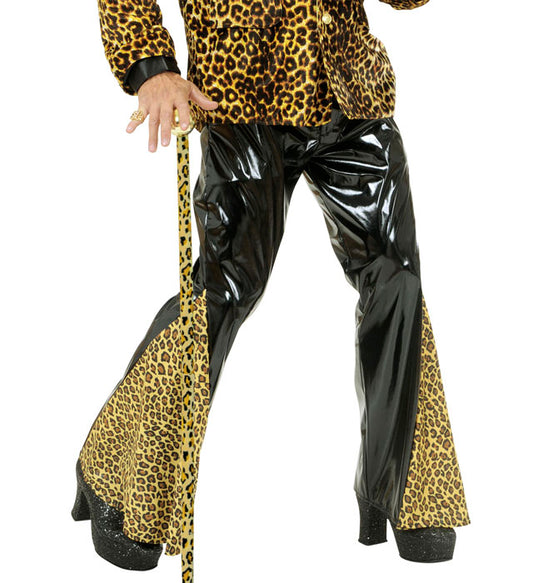 Schlaghose mit Leopardenmuster für Fasnacht und Mottoparty