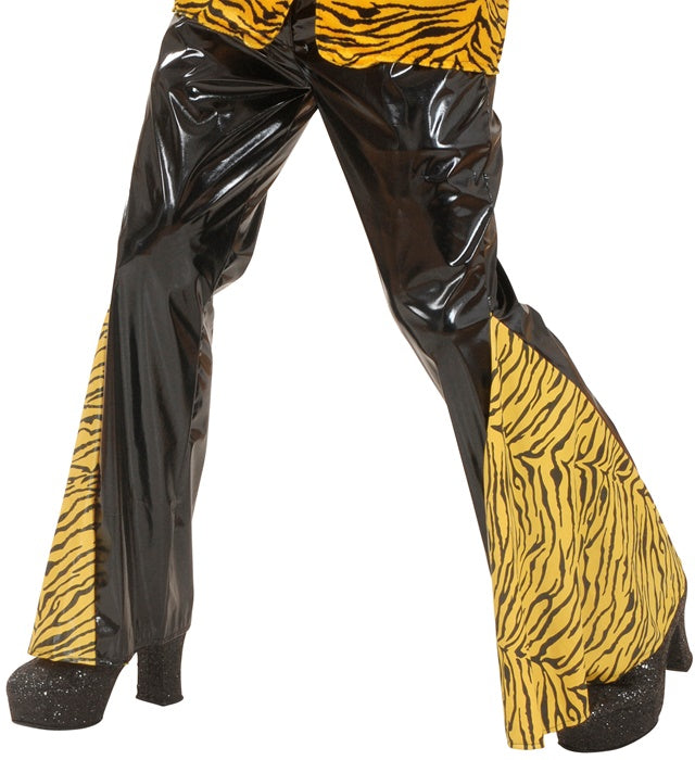 Fasnacht Schlaghose mit Tigerprint auf weissem Hintergrund