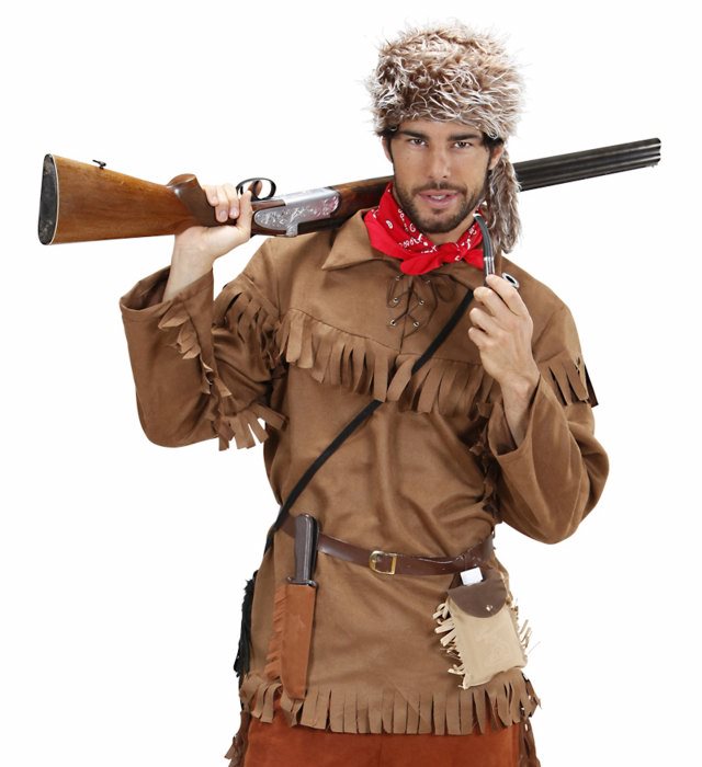 Trapper-Jacke mit passendem Hut für Fasnacht und Winterkostüm