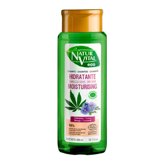 NATURVITAL NATURVITAL Eco Hydratierendes Shampoo mit Hanf und Leinsamen 300 ml Kosmetik