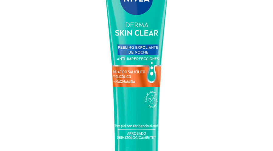 NIVEA Derma Peeling Exfoliante Noche mit Salicylsäure und Glykolsäure, 40 ml