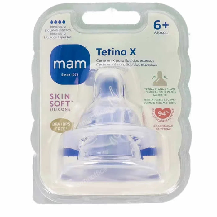 MAM MAM SkinSoft Sauger für dickflüssige Nahrung ab 6 Monaten 2 Stück Kosmetik