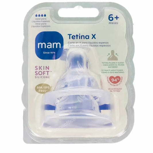 MAM MAM SkinSoft Sauger für dickflüssige Nahrung ab 6 Monaten 2 Stück Kosmetik
