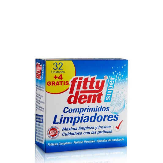PHB PHB Fittydent superkomprimierte Reiniger 32 Einheiten Reinigungstabletten Kosmetik