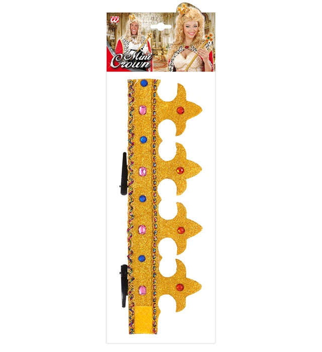"MINI-KRONE MIT EDELSTEINEN" modellierbar Gold