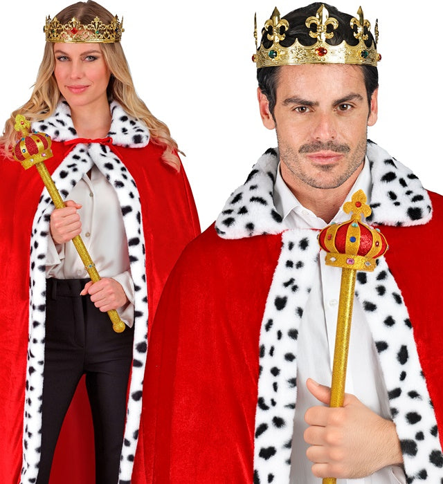 Königszepter 57 cm in goldener Optik für Fasnacht und Karneval
