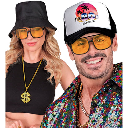 "90er JAHRE HIP HOP BRILLE MIT GELBEN LINSEN" – Ansicht 4