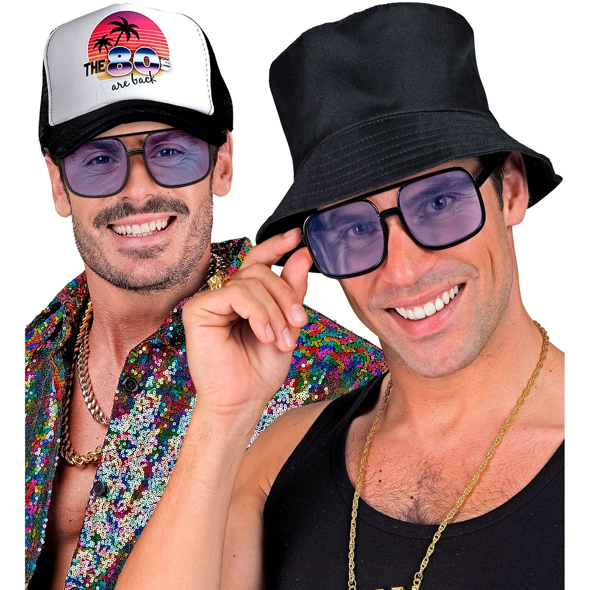 "90er JAHRE HIP HOP BRILLE MIT HELLBLAUEN GLÄSERN" – Ansicht 5
