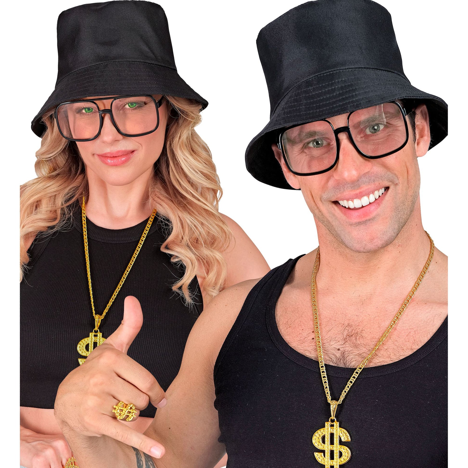 "90er JAHRE HIP HOP BRILLE MIT TRANSPARENTEN GLÄSERN" – Ansicht 3