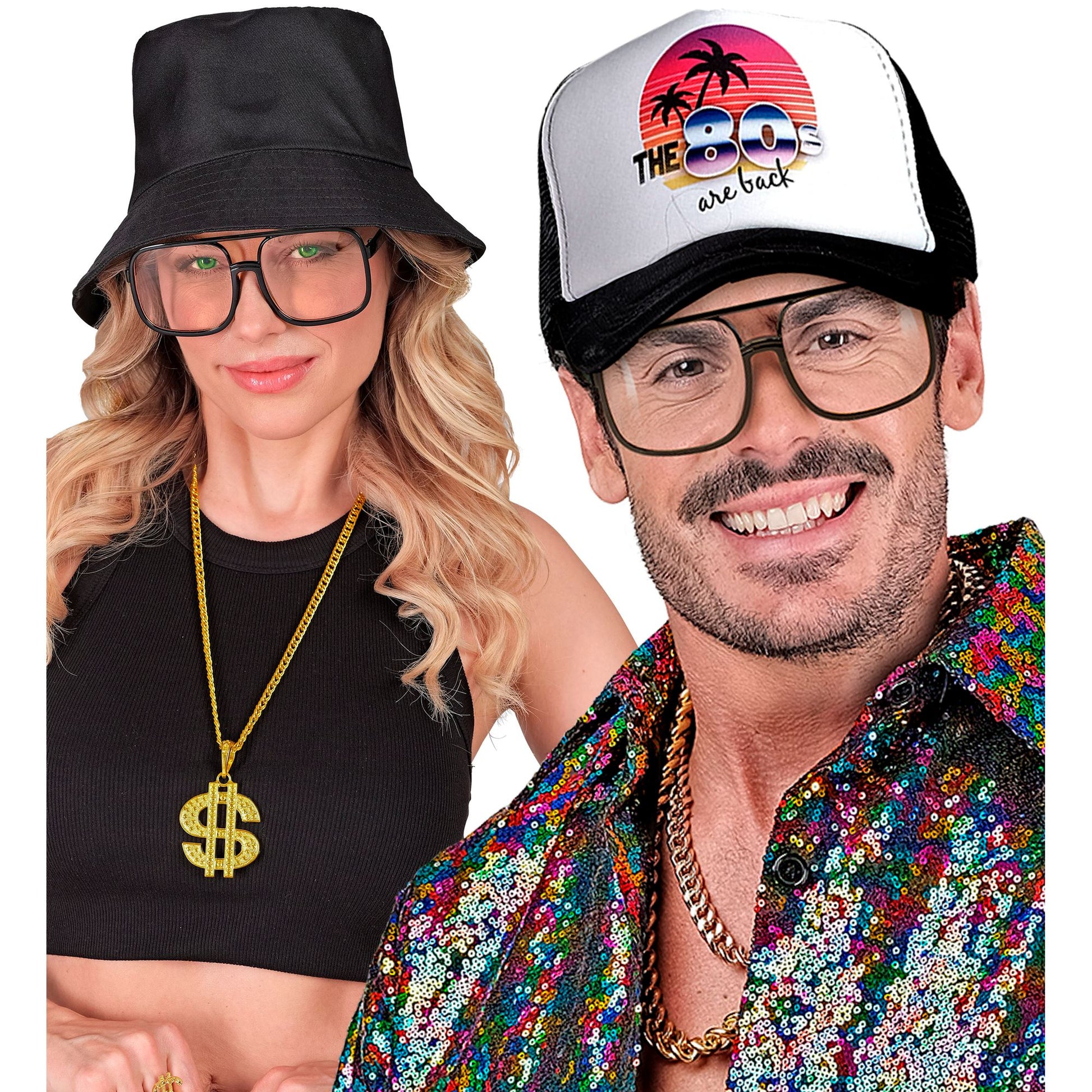 "90er JAHRE HIP HOP BRILLE MIT TRANSPARENTEN GLÄSERN" – Ansicht 4