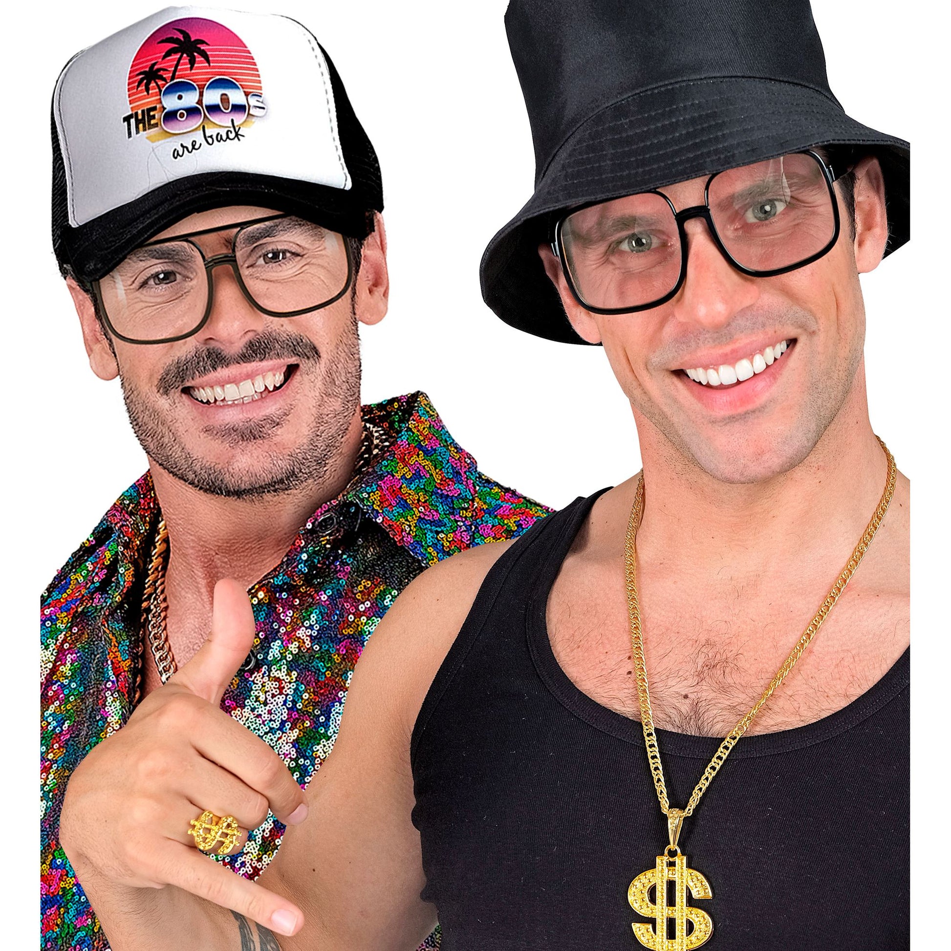 "90er JAHRE HIP HOP BRILLE MIT TRANSPARENTEN GLÄSERN" – Ansicht 5
