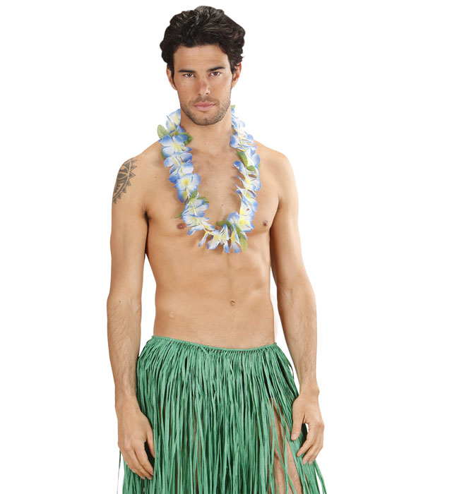 Bunte hawaiianische Halskette Honolulu mit farbenfrohen Blumen