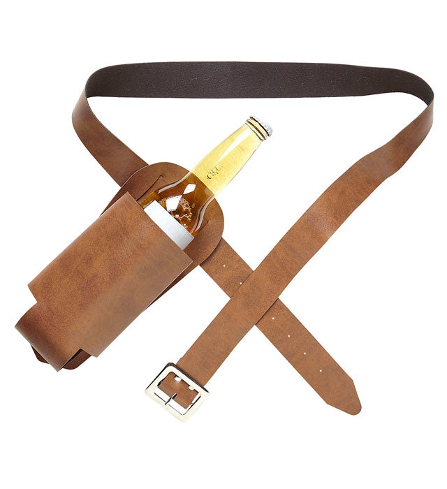 Flaschenholster zur Befestigung an Gürtel mit Getränkeflasche
