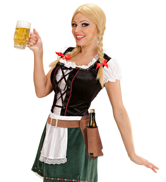 Flaschenholster zur Befestigung an Gürtel mit Getränkeflasche