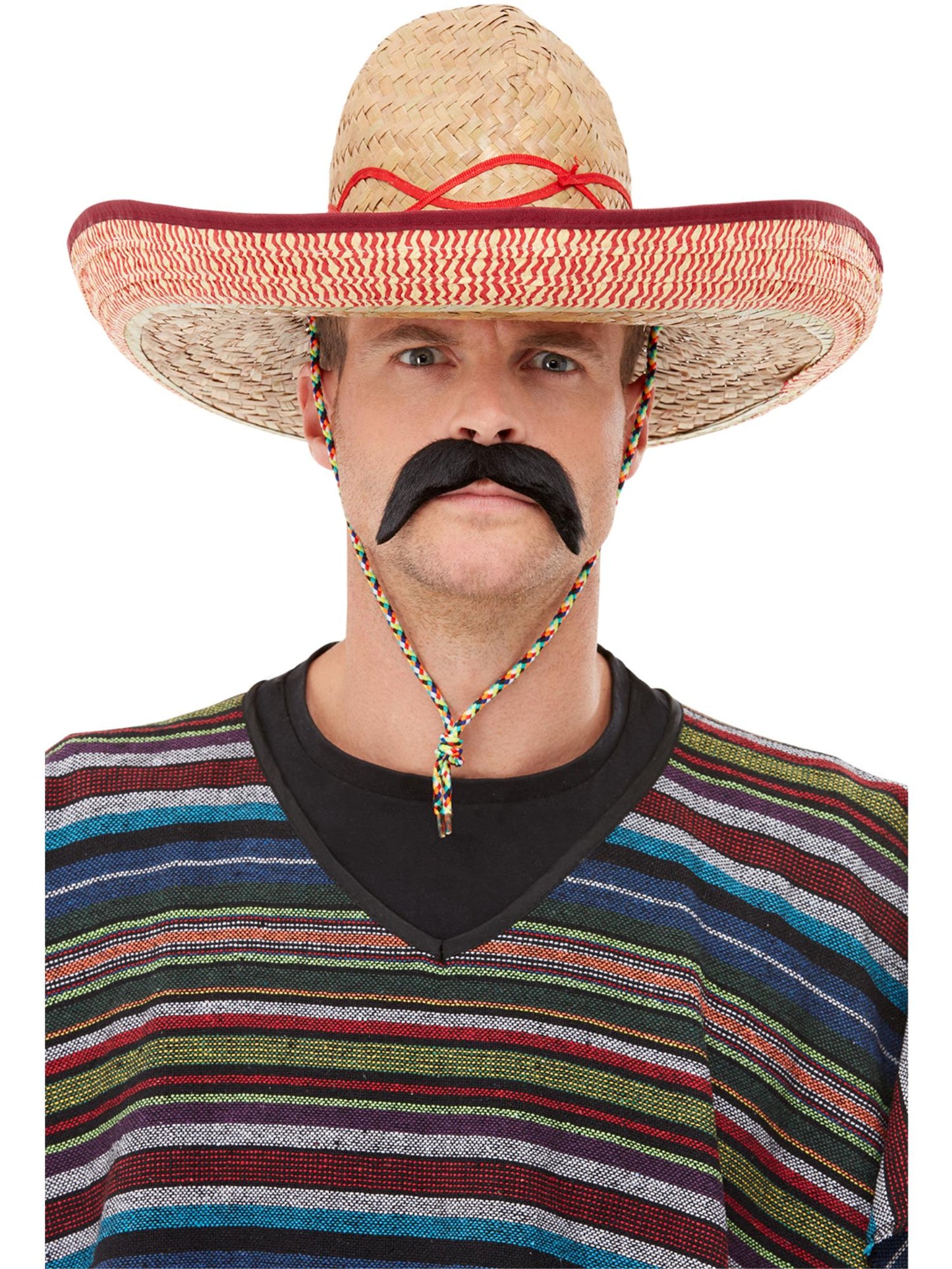 Smiffys brauner Sombrero-Strohhut für Herren in Extra Large