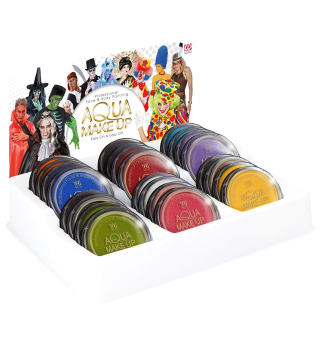 Aqua Make-up Set mit 12 Farben in Tuben für Fasnacht und Karneval
