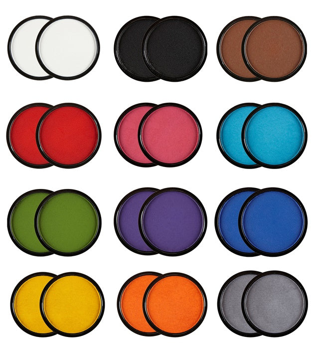 Aqua Make-up Set mit 12 Farben in Tuben für Fasnacht und Karneval