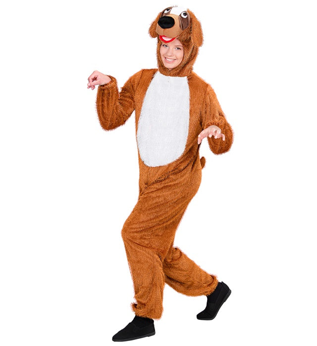 HUND FUNNY Overall mit Kapuze – lustiges Hundekostüm für Fasnacht