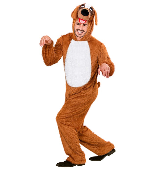 HUND FUNNY Overall mit Kapuze – lustiges Hundekostüm für Fasnacht