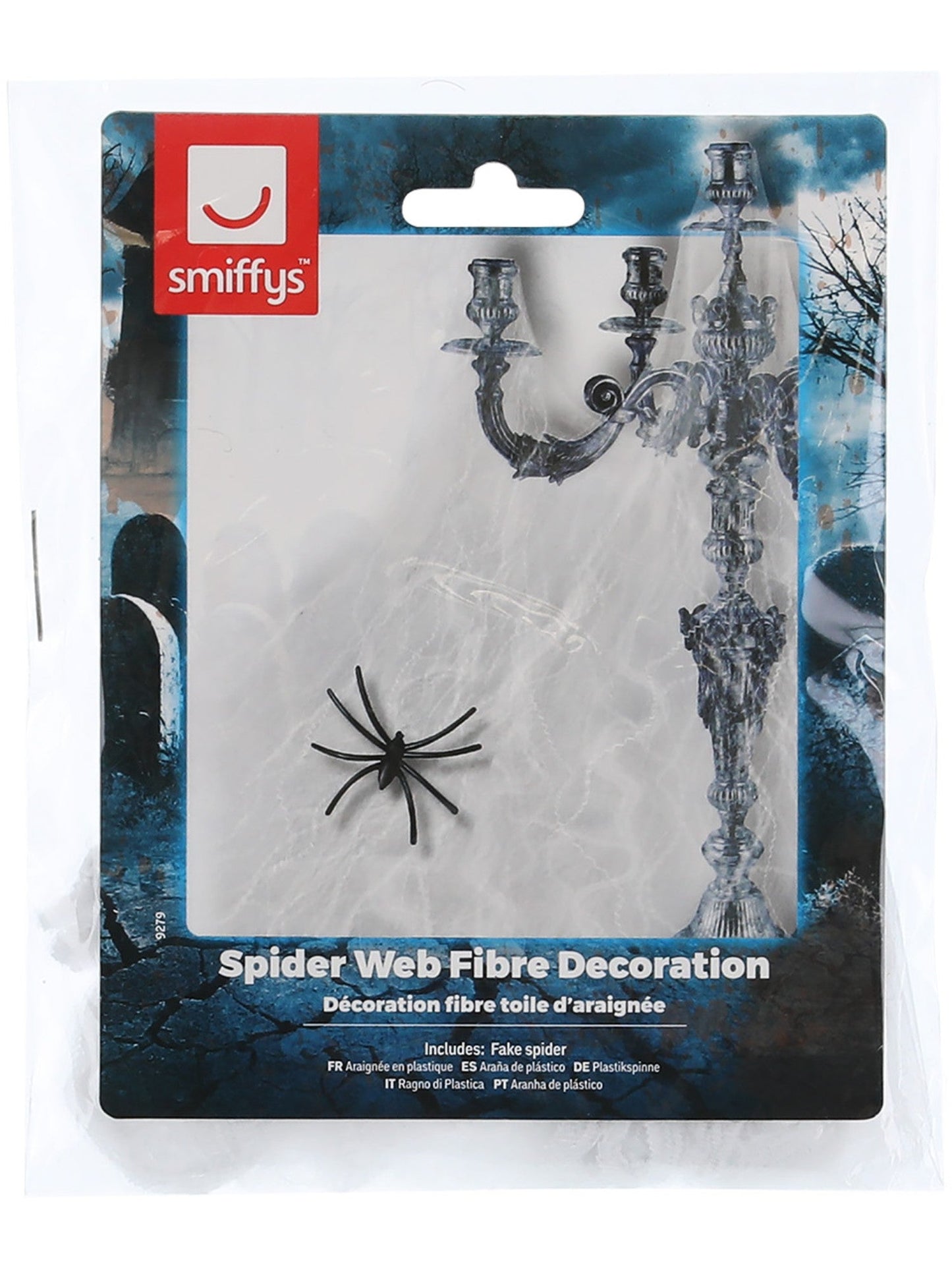 Smiffys Small Spider Web Decoration PG für Unisex