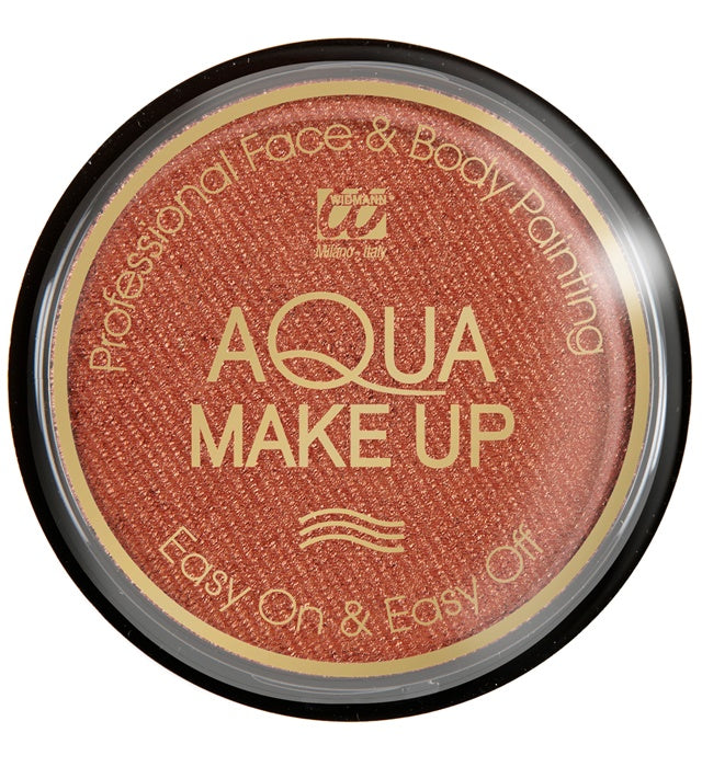 Metallisiertes Aqua Make-up in Bronze 15 g – Fasnacht und Karneval Schminke