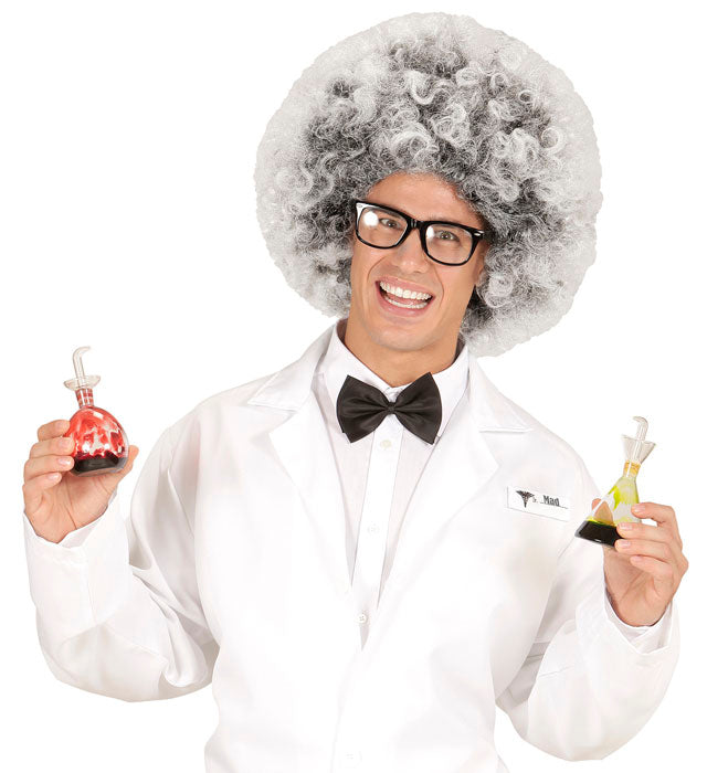 Perücke Alter Mann mit zerzaustem grauem Haar für Fasnacht und Mottoparty