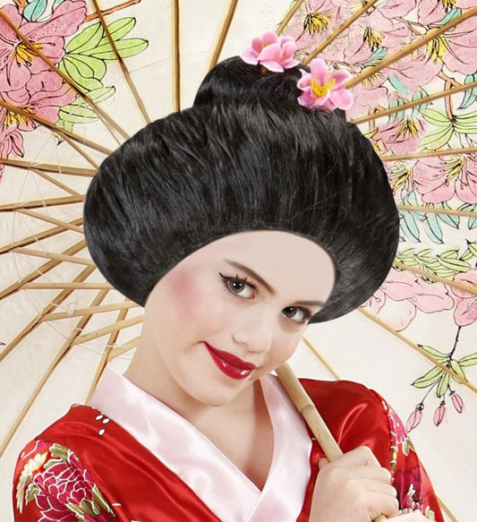 Sakura Perücke in leuchtender Farbe als Fasnacht- und Karnevalskostümzubehör