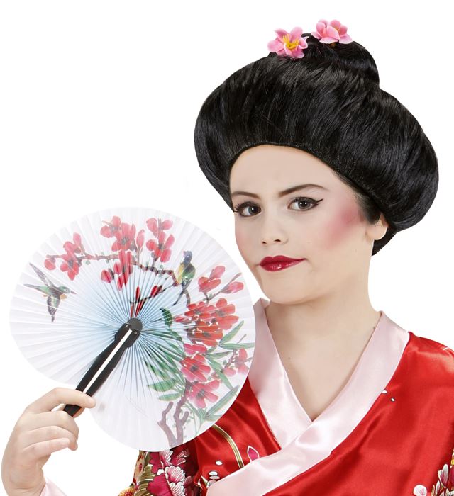 Sakura Perücke in leuchtender Farbe als Fasnacht- und Karnevalskostümzubehör