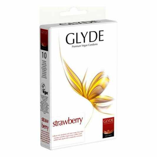 Kondome Glyde Erdbeere 18 cm (10 uds)