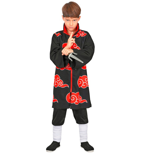 CLOUD NINJA Robe schwarzes Fasnachtskostüm mit modernem Design