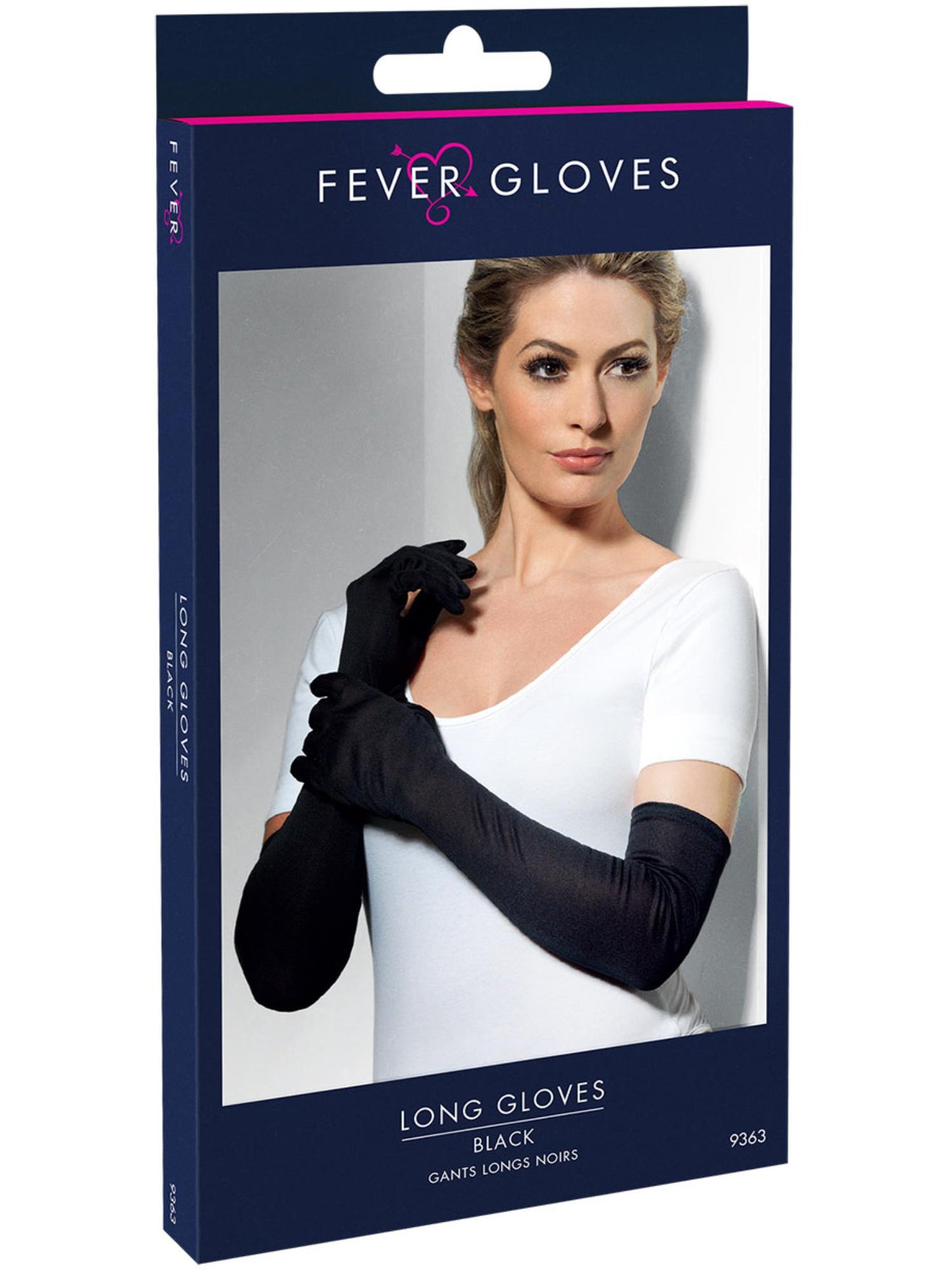 Smiffys FEVER Gloves, Black für Damen