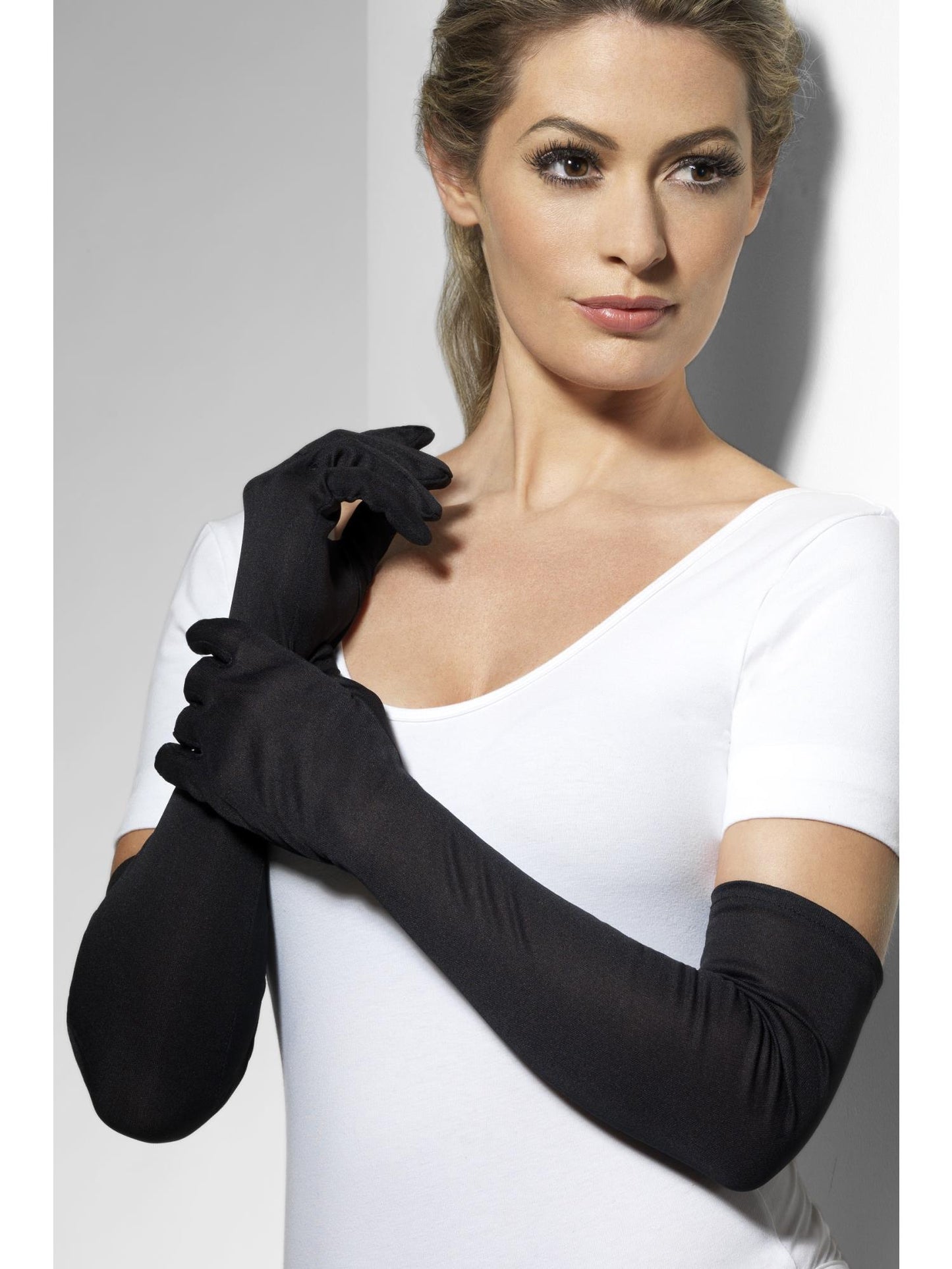 Smiffys FEVER Gloves, Black für Damen
